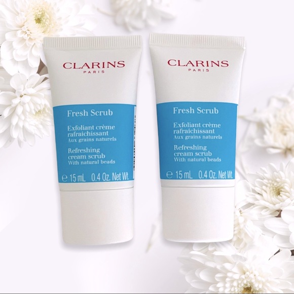 Clarins Fresh Scrub — Refreshing Cream Scrub with Natural Beads (Set of 2) - Picture 2 of 7